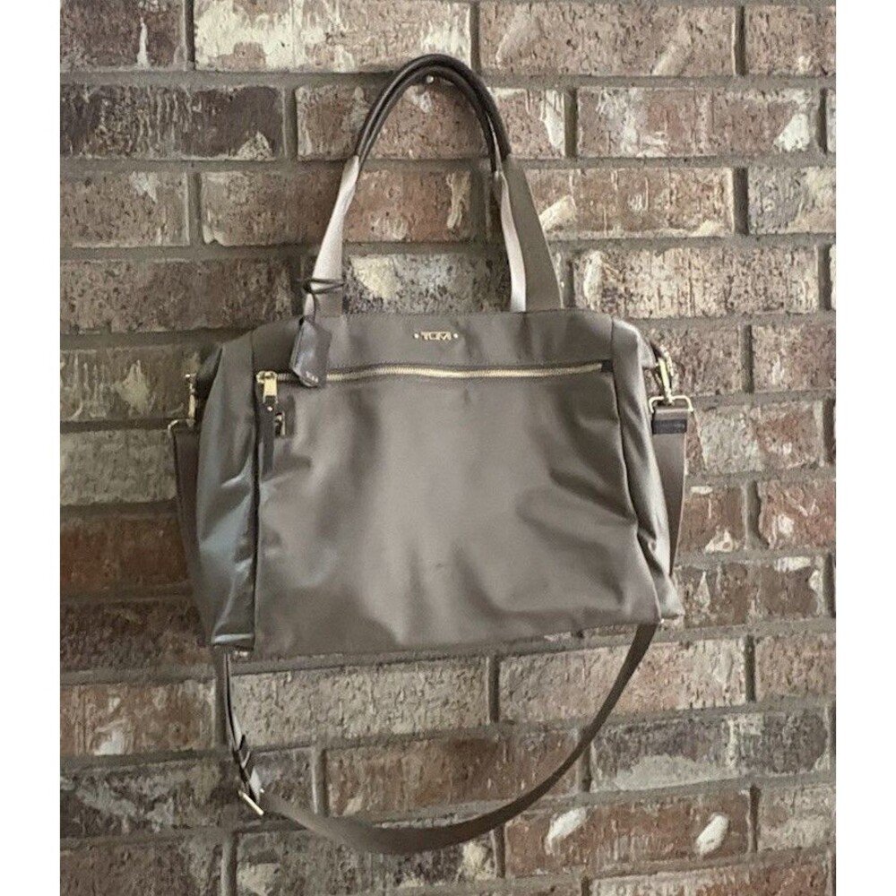 Tumi Voyageur Mauren Tote In Taupe/Grey Approximately 17” X 11” X 4.5” Travel